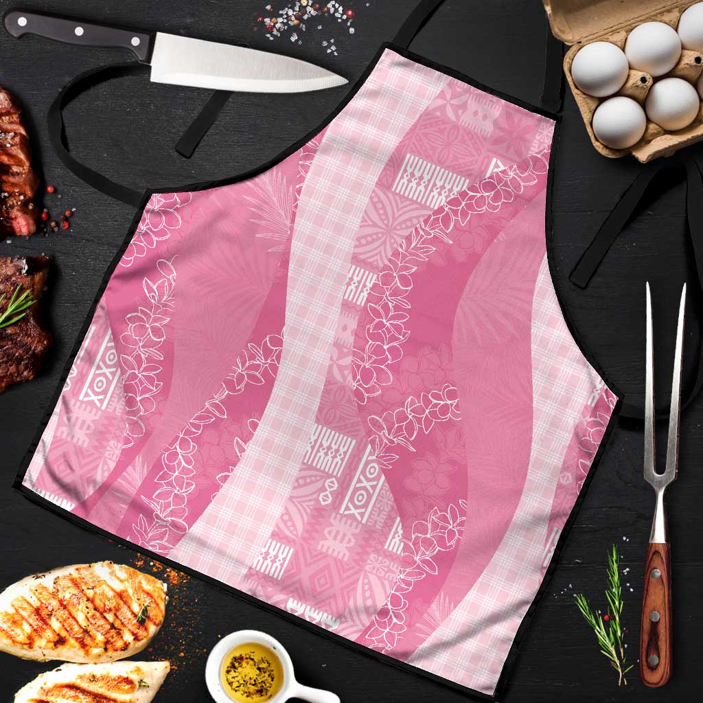 Polynesian Tribal Pattern Patchwork Picturesque Apron Rose Pink LT7 Rose Pink - Polynesian Pride