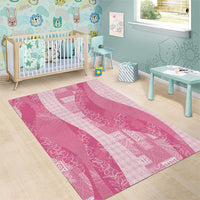 Polynesian Tribal Pattern Patchwork Picturesque Area Rug Rose Pink LT7 - Polynesian Pride