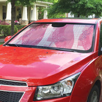 Polynesian Tribal Pattern Patchwork Picturesque Auto Sun Shade Rose Pink LT7 - Polynesian Pride