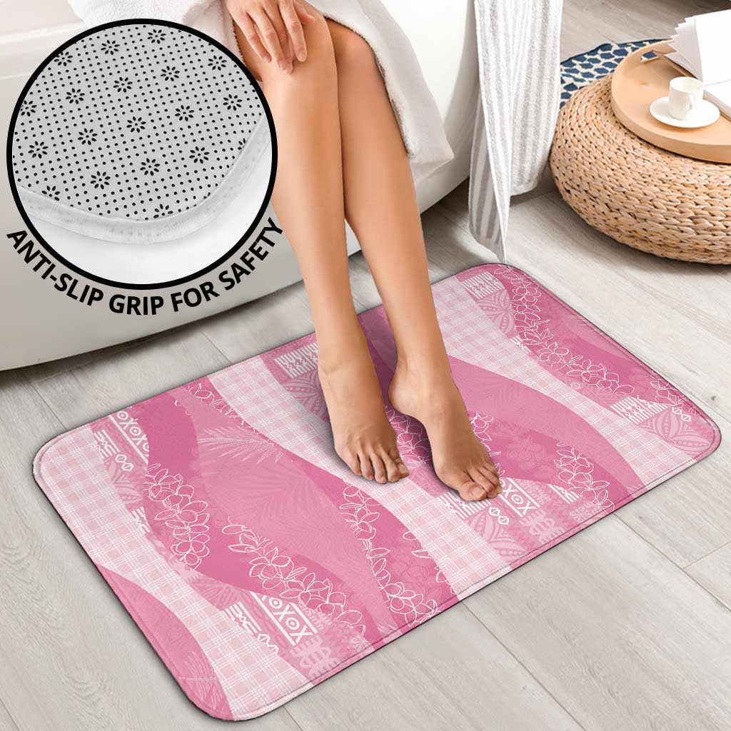 Polynesian Tribal Pattern Patchwork Picturesque Bathroom Set Rose Pink LT7 - Polynesian Pride