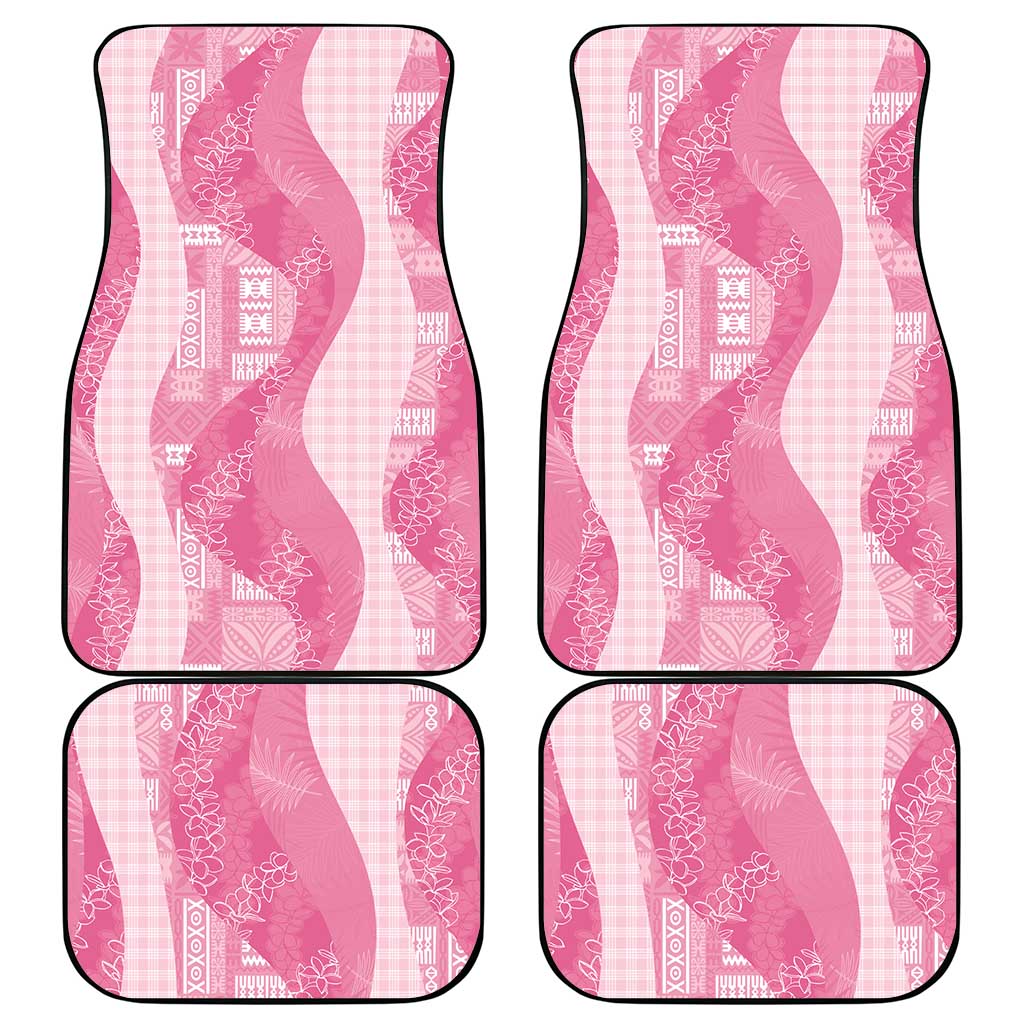 Polynesian Tribal Pattern Patchwork Picturesque Car Mats Rose Pink LT7 - Polynesian Pride