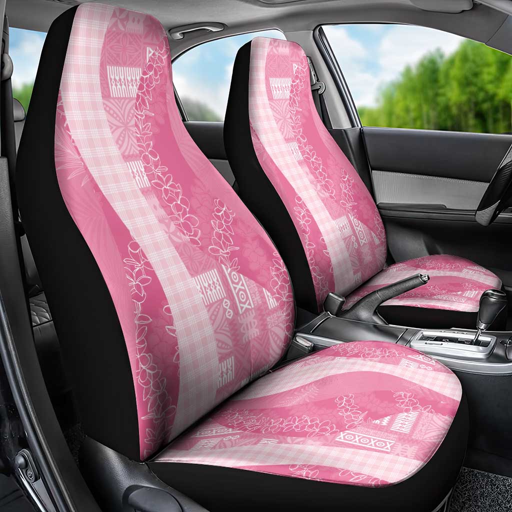 Polynesian Tribal Pattern Patchwork Picturesque Car Seat Cover Rose Pink LT7 - Polynesian Pride