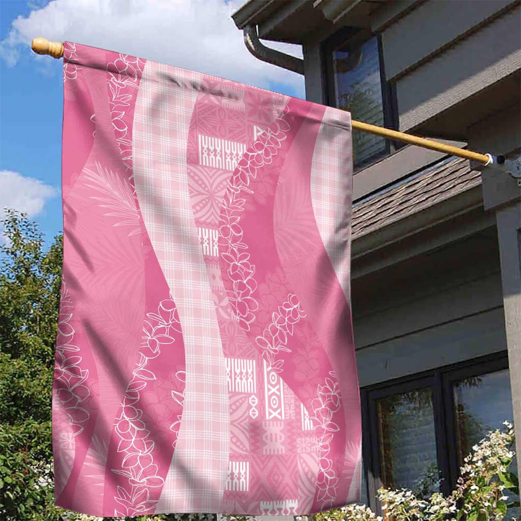Polynesian Tribal Pattern Patchwork Picturesque Garden Flag Rose Pink LT7 - Polynesian Pride