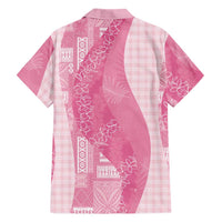 Polynesian Tribal Pattern Patchwork Picturesque Hawaiian Shirt Rose Pink LT7 - Polynesian Pride