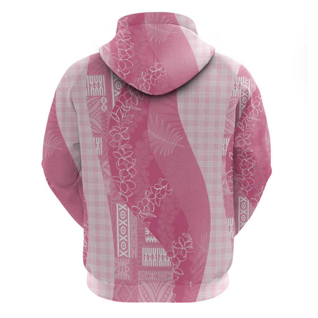 Polynesian Tribal Pattern Patchwork Picturesque Hoodie Rose Pink LT7 - Polynesian Pride