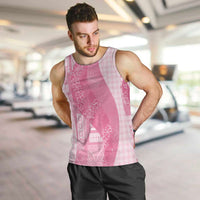 Polynesian Tribal Pattern Patchwork Picturesque Men Tank Top Rose Pink LT7 Rose Pink - Polynesian Pride