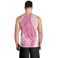 Polynesian Tribal Pattern Patchwork Picturesque Men Tank Top Rose Pink LT7 - Polynesian Pride