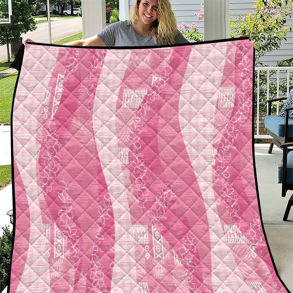 Polynesian Tribal Pattern Patchwork Picturesque Quilt Rose Pink LT7 Rose Pink - Polynesian Pride