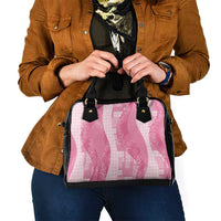 Polynesian Tribal Pattern Patchwork Picturesque Shoulder Handbag Rose Pink LT7 - Polynesian Pride