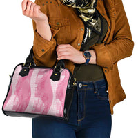 Polynesian Tribal Pattern Patchwork Picturesque Shoulder Handbag Rose Pink LT7 - Polynesian Pride