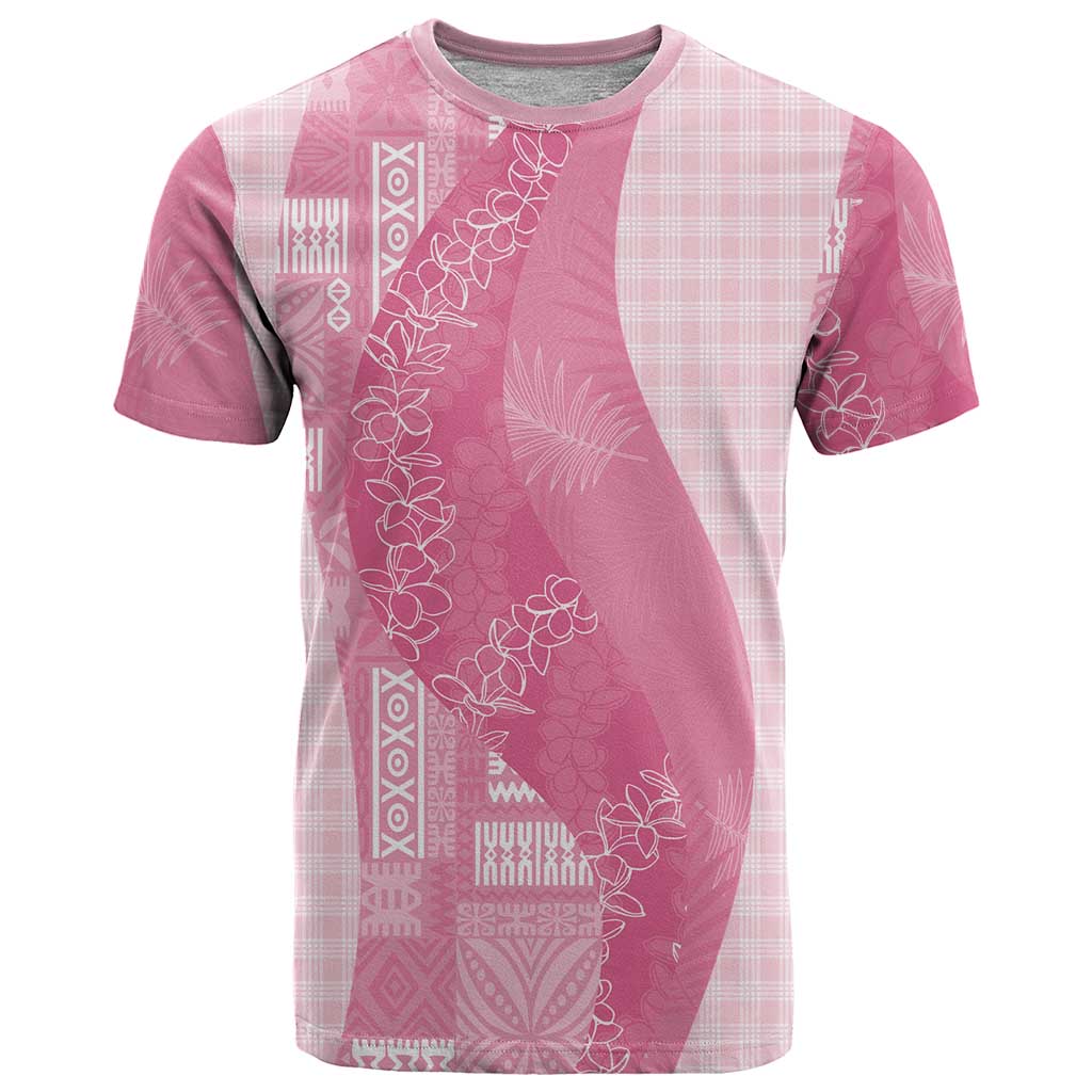 Polynesian Tribal Pattern Patchwork Picturesque T Shirt Rose Pink LT7 Rose Pink - Polynesian Pride
