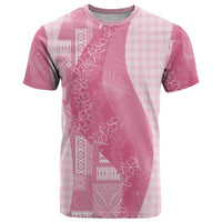 Polynesian Tribal Pattern Patchwork Picturesque T Shirt Rose Pink LT7 Rose Pink - Polynesian Pride