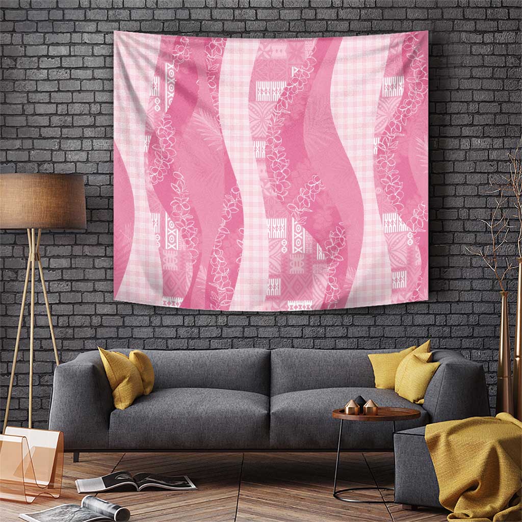 Polynesian Tribal Pattern Patchwork Picturesque Tapestry Rose Pink LT7 Rose Pink - Polynesian Pride