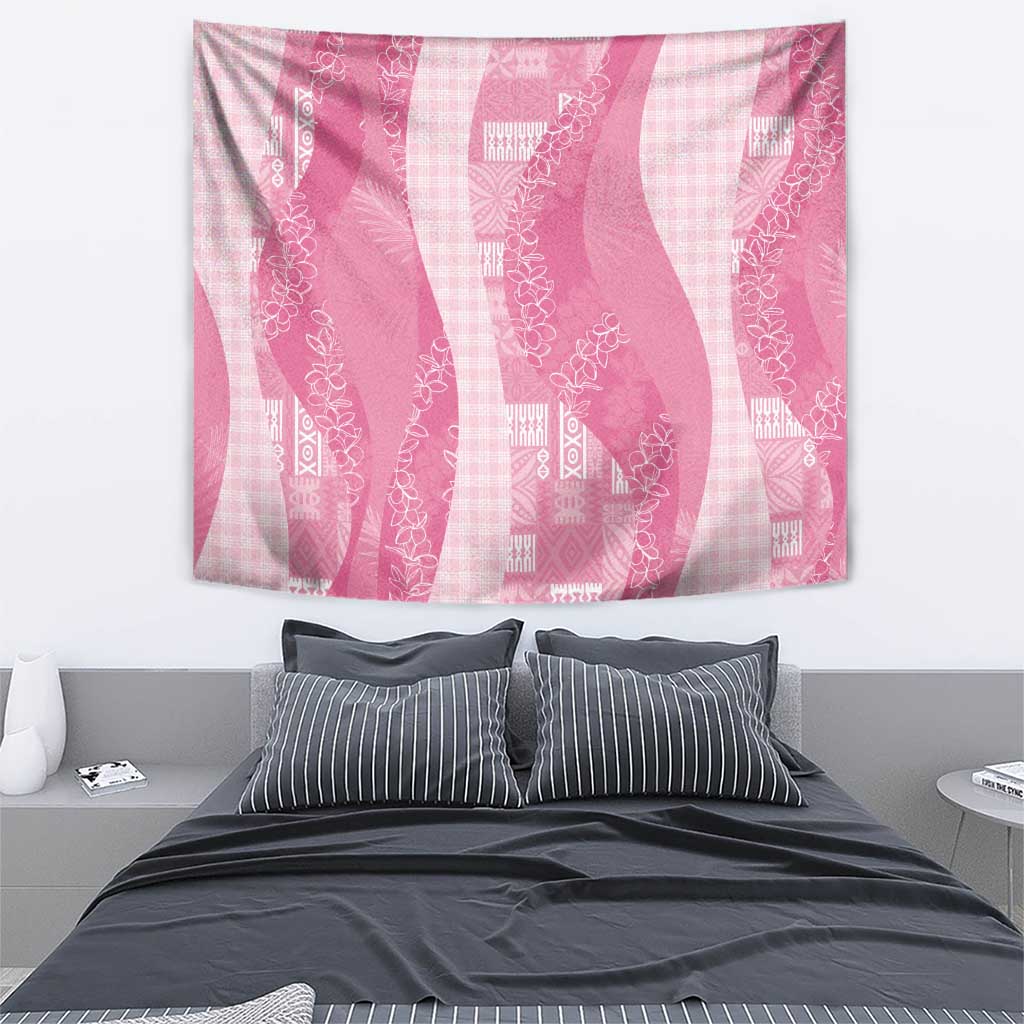 Polynesian Tribal Pattern Patchwork Picturesque Tapestry Rose Pink LT7 - Polynesian Pride