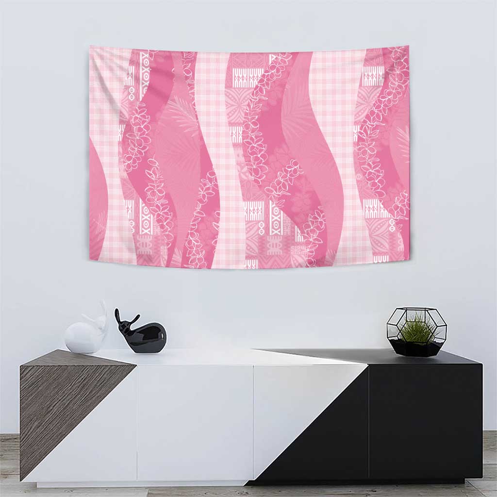 Polynesian Tribal Pattern Patchwork Picturesque Tapestry Rose Pink LT7 - Polynesian Pride