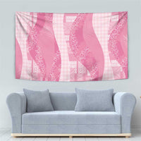 Polynesian Tribal Pattern Patchwork Picturesque Tapestry Rose Pink LT7 - Polynesian Pride
