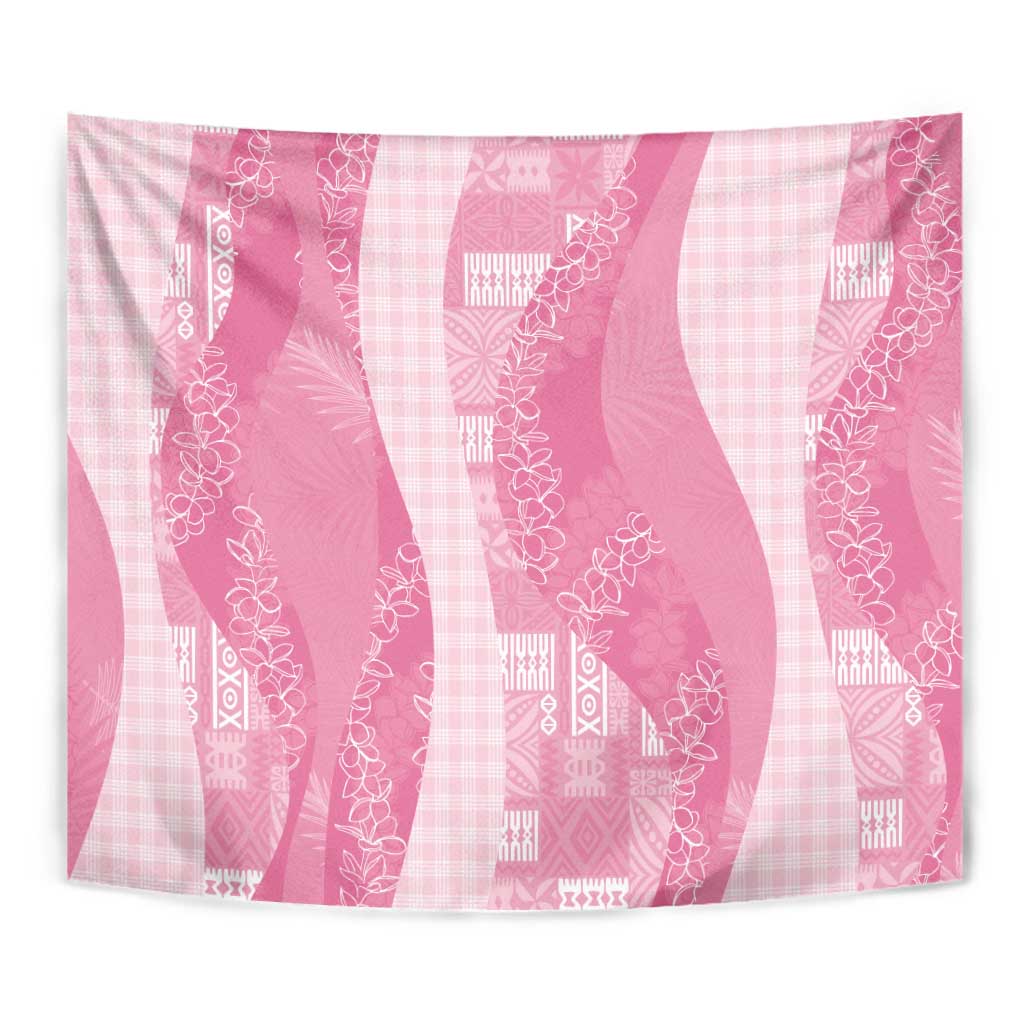 Polynesian Tribal Pattern Patchwork Picturesque Tapestry Rose Pink LT7 - Polynesian Pride
