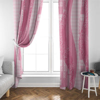 Polynesian Tribal Pattern Patchwork Picturesque Window Curtain Rose Pink LT7 - Polynesian Pride