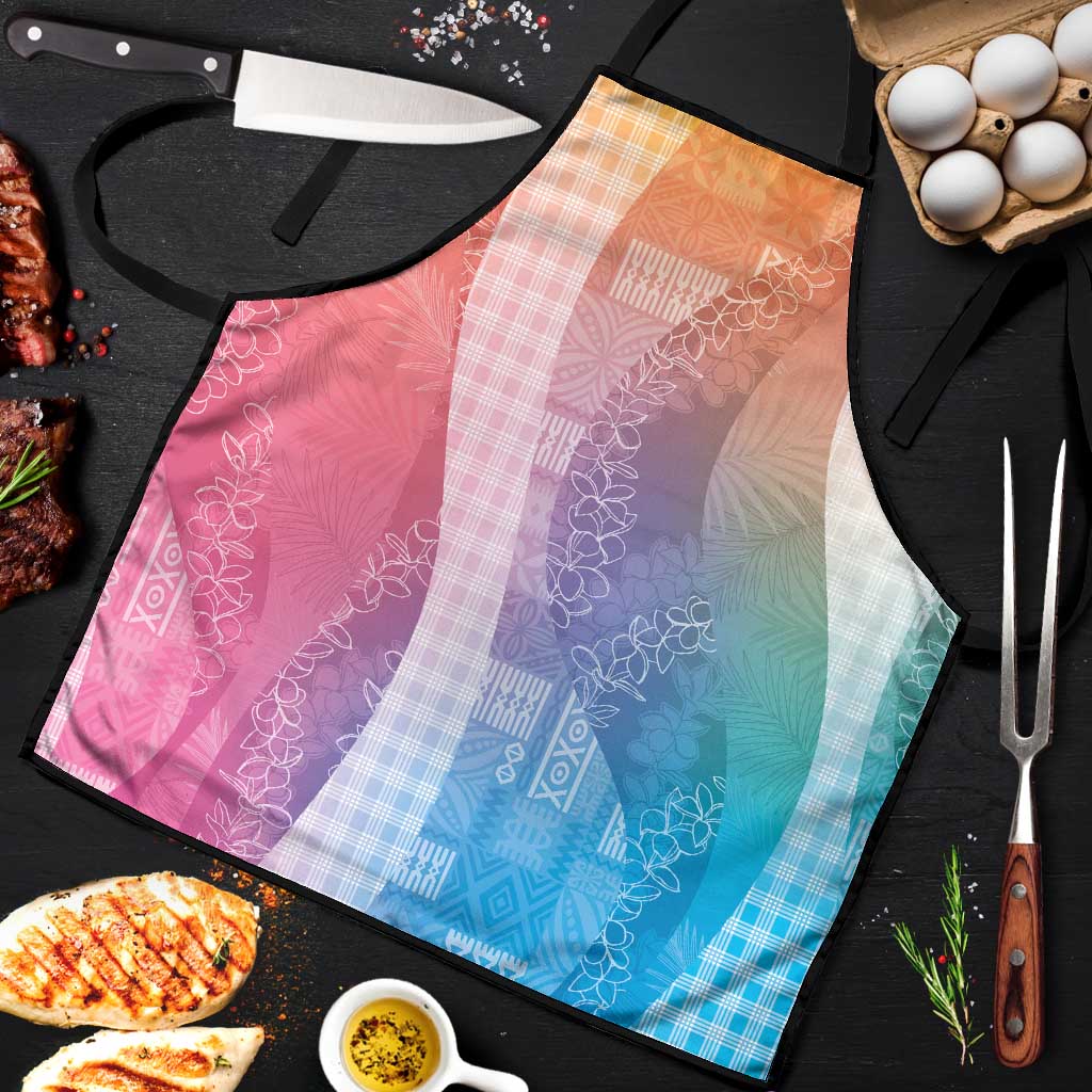 Polynesian Tribal Pattern Patchwork Picturesque Apron Holographic LT7 Holographic - Polynesian Pride