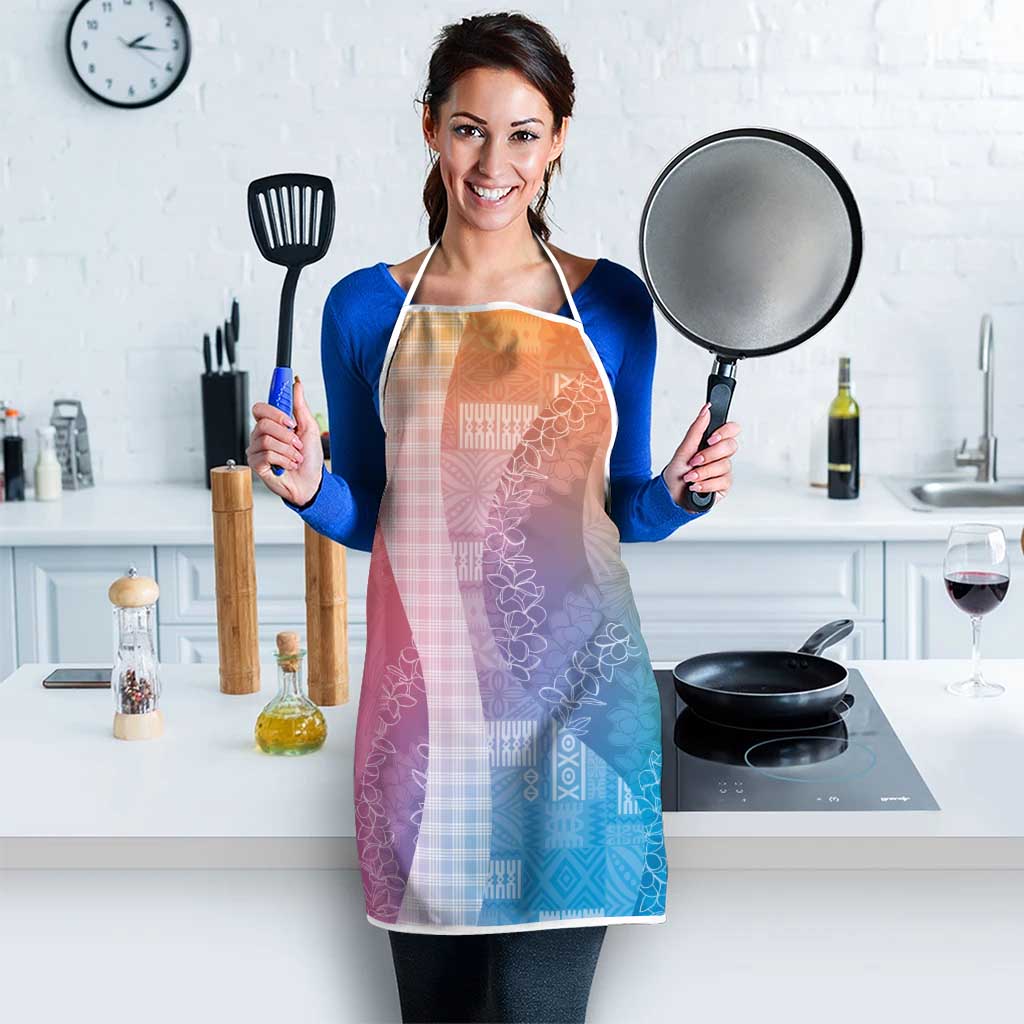 Polynesian Tribal Pattern Patchwork Picturesque Apron Holographic LT7 - Polynesian Pride