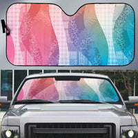Polynesian Tribal Pattern Patchwork Picturesque Auto Sun Shade Holographic LT7 Holographic - Polynesian Pride