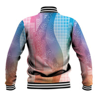 Polynesian Tribal Pattern Patchwork Picturesque Baseball Jacket Holographic LT7 - Polynesian Pride