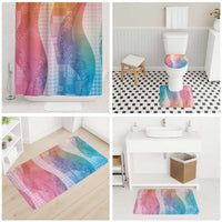 Polynesian Tribal Pattern Patchwork Picturesque Bathroom Set Holographic LT7 - Polynesian Pride