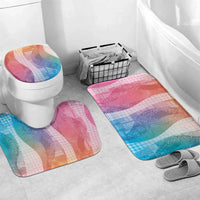Polynesian Tribal Pattern Patchwork Picturesque Bathroom Set Holographic LT7 Mat Set Only (3 pcs) One Size Holographic - Polynesian Pride