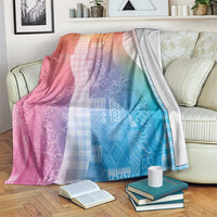 Polynesian Tribal Pattern Patchwork Picturesque Blanket Holographic LT7 Holographic - Polynesian Pride
