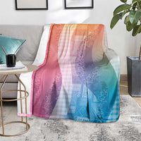 Polynesian Tribal Pattern Patchwork Picturesque Blanket Holographic LT7 - Polynesian Pride