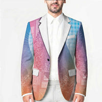 Polynesian Tribal Pattern Patchwork Picturesque Blazer Holographic LT7 - Polynesian Pride