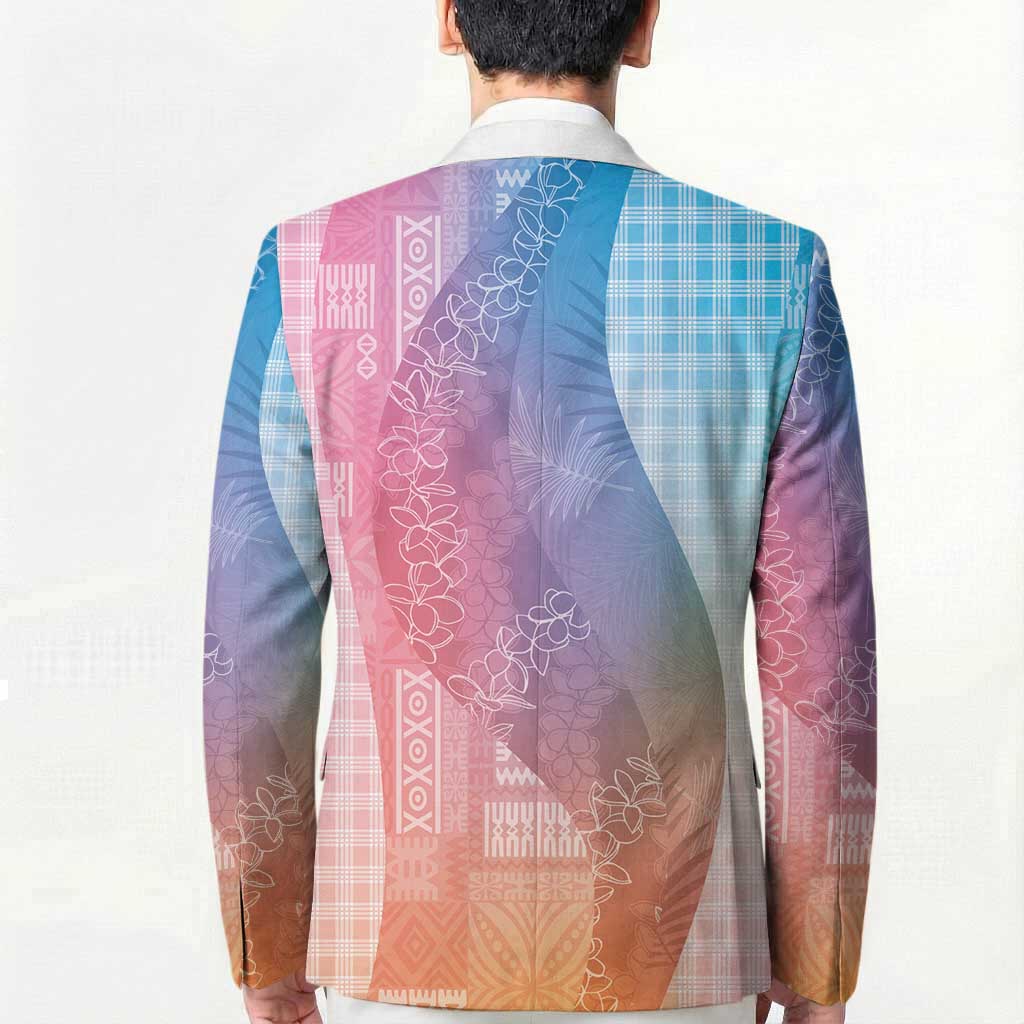 Polynesian Tribal Pattern Patchwork Picturesque Blazer Holographic LT7 - Polynesian Pride