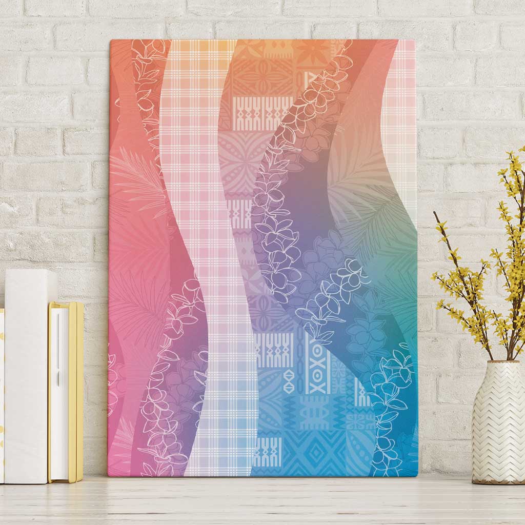 Polynesian Tribal Pattern Patchwork Picturesque Canvas Wall Art Holographic LT7 Without Frame Holographic - Polynesian Pride
