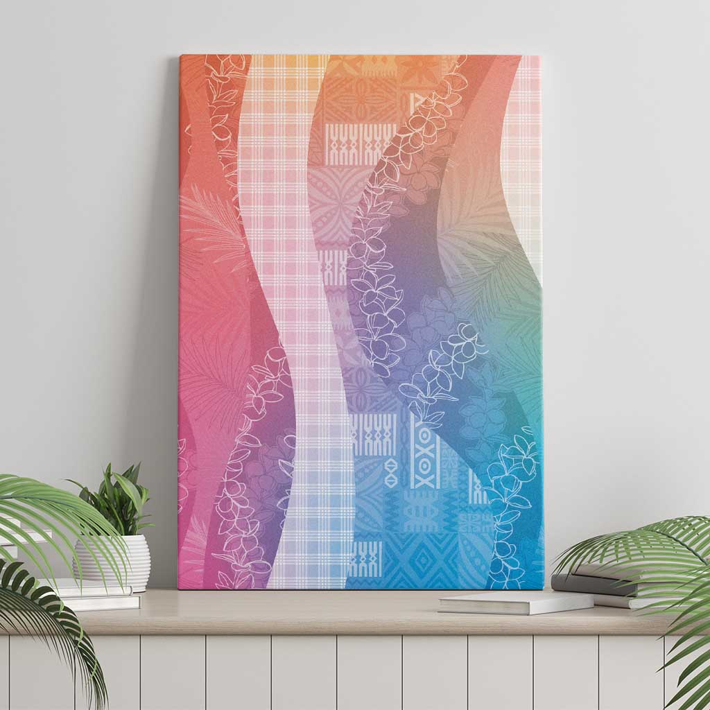 Polynesian Tribal Pattern Patchwork Picturesque Canvas Wall Art Holographic LT7 - Polynesian Pride