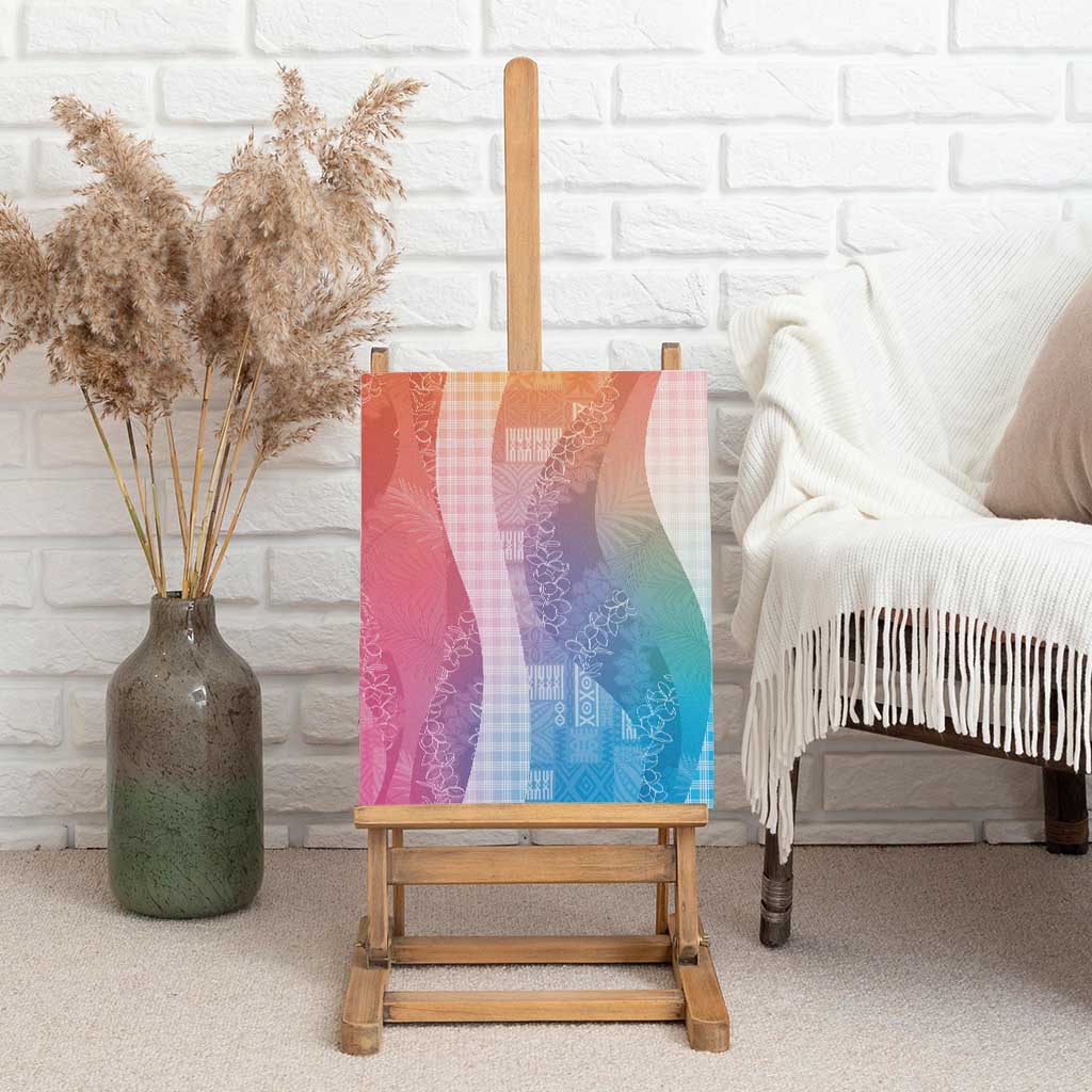 Polynesian Tribal Pattern Patchwork Picturesque Canvas Wall Art Holographic LT7 - Polynesian Pride