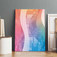 Polynesian Tribal Pattern Patchwork Picturesque Canvas Wall Art Holographic LT7 - Polynesian Pride