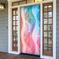 Polynesian Tribal Pattern Patchwork Picturesque Door Cover Holographic LT7 - Polynesian Pride