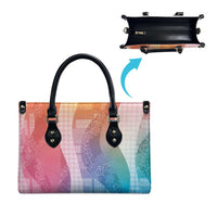 Polynesian Tribal Pattern Patchwork Picturesque Leather Bag Holographic LT7 - Polynesian Pride