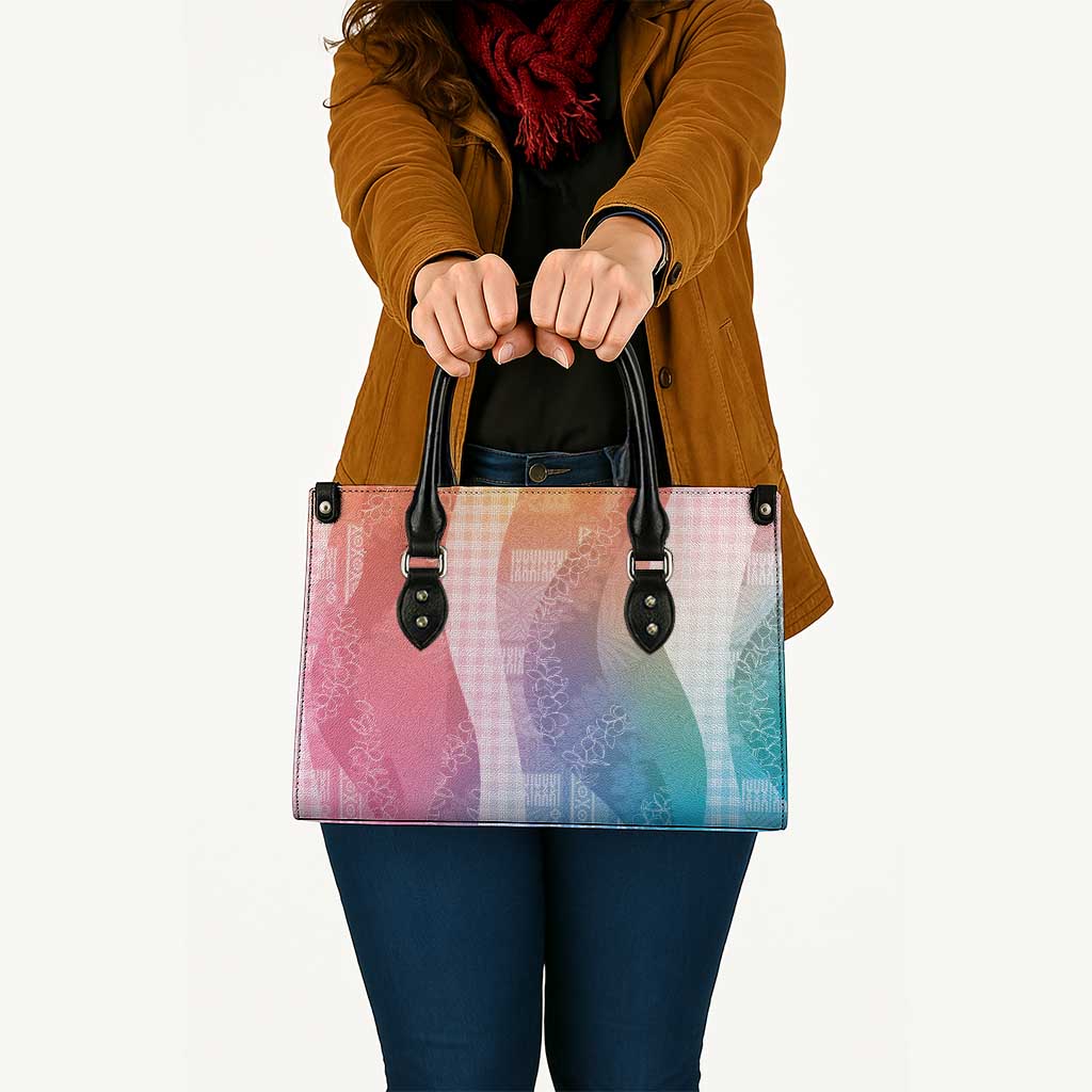 Polynesian Tribal Pattern Patchwork Picturesque Leather Bag Holographic LT7 - Polynesian Pride