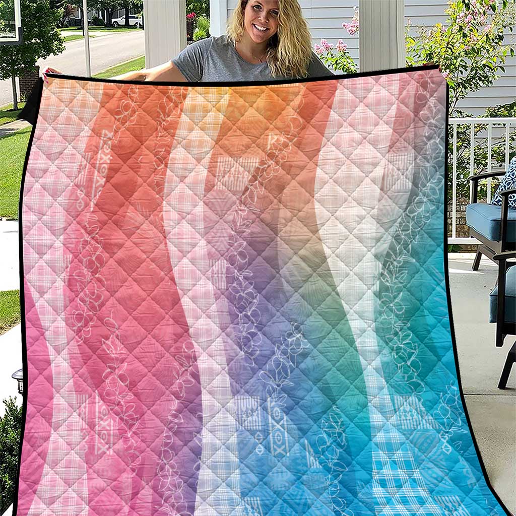 Polynesian Tribal Pattern Patchwork Picturesque Quilt Holographic LT7 Holographic - Polynesian Pride