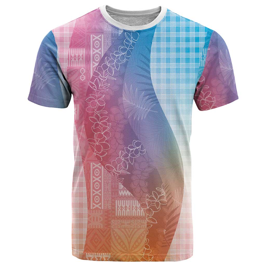 Polynesian Tribal Pattern Patchwork Picturesque T Shirt Holographic LT7 Holographic - Polynesian Pride
