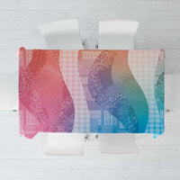 Polynesian Tribal Pattern Patchwork Picturesque Tablecloth Holographic LT7 Holographic - Polynesian Pride