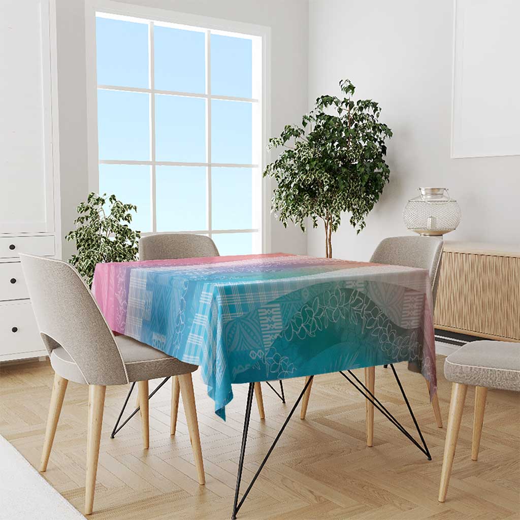 Polynesian Tribal Pattern Patchwork Picturesque Tablecloth Holographic LT7 - Polynesian Pride