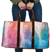 Polynesian Tribal Pattern Patchwork Picturesque Travel Bag Holographic LT7 Holographic - Polynesian Pride