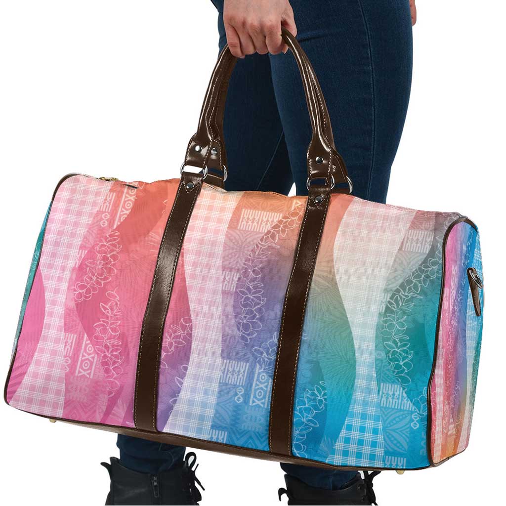 Polynesian Tribal Pattern Patchwork Picturesque Travel Bag Holographic LT7 - Polynesian Pride