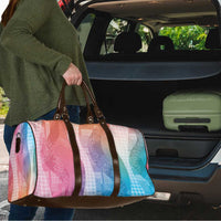 Polynesian Tribal Pattern Patchwork Picturesque Travel Bag Holographic LT7 - Polynesian Pride