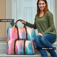 Polynesian Tribal Pattern Patchwork Picturesque Travel Bag Holographic LT7 - Polynesian Pride