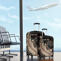 Personalized Solomon Islands Crocodile Luggage Cover Hapi Isles - Independence Anniversary LT7 - Polynesian Pride