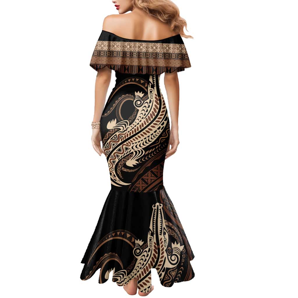 Personalized Solomon Islands Crocodile Mermaid Dress Hapi Isles - Independence Anniversary LT7 - Polynesian Pride