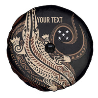 Personalized Solomon Islands Crocodile Spare Tire Cover Hapi Isles - Independence Anniversary LT7 - Polynesian Pride